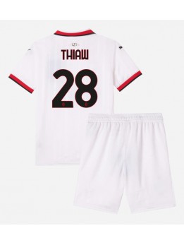 AC Milan Malick Thiaw #28 Dječji Gostujuci Dres kompleti 2024-25 Kratak Rukavima (+ kratke hlače)